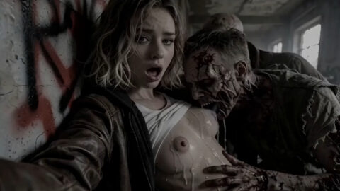 Grace Ashcroft and Zombie [AiPorn]