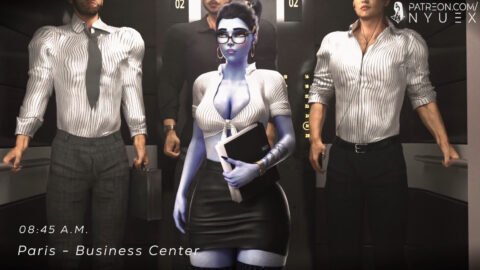 Widowmaker Office Slut 2! Remastered Full Animation [HD] [60FPS] [NyueX]